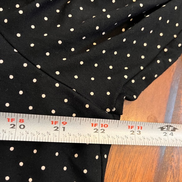 Chico’s women’s black with polka dots XL long sleeve lined shirt top blouse - Picture 10 of 11
